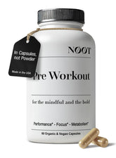 NOOT Pre Workout capsules faciles à avaler pour énergie durable avant l'entraînement
