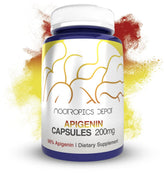 Nootropics Depot Apigénine: flacon de capsules 200 mg pour le stress.