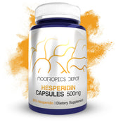 Nootropics Depot Héspéridine capsules 500 mg en bouteille, potentiel soutien métabolique.