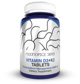 Nootropics Depot vitamine D3 et K2 en bouteille, soutien possible à la santé osseuse.