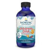 Nordic Naturals Enfants DHA, bouteille 4 oz au goût fraise, soutien potentiel du développement cérébral.