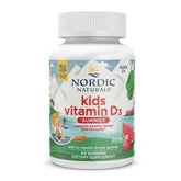 Nordic Naturals Gommes D3 enfants, bouteille, goût pastèque sauvage, soutien possible des os et immunité