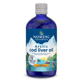 Nordic Naturals huile de foie de morue arctique orange, bouteille 16 oz, soutien potentiel cœur et cerveau.