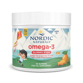 Nordic Naturals Omega-3 Gummy mandarine-bonbons, plaisir fruité et apport EPA et DHA.