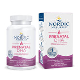 Nordic Naturals Prenatal DHA dans une bouteille non aromatisée, potentiel soutien au développement cérébral.