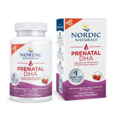 Nordic Naturals Prenatal DHA fraise en bouteille, goût agréable.