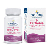 Nordic Naturals Prenatal Multivitamin - bouteille visible pour soutenir les besoins nutritionnels pendant la grossesse.