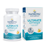 bouteille Nordic Naturals Ultimate Omega au goût citron, soutien potentiel au cerveau et au cœur.