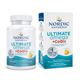 Nordic Naturals Ultimate Omega CoQ10 Lemon – bouteille avec étiquette citronnée, usage quotidien possible