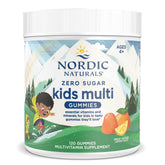 Gamme Nordic Naturals sans sucre, bouteille orange-citron, pratique pour les routines.