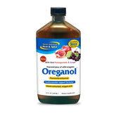 Oreganol Juice de North American Herb & Spice, bouteille grenade et raisin, soutien potentiel au quotidien.