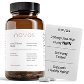 Novos Boost NMN — Bouteille 60 capsules, pratique pour la prise quotidienne.