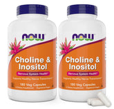 NOW Choline et Inositol - capsules pratiques pour un apport quotidien.