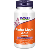 NOW Foods Acide alpha-lipoïque 250 mg – bouteille, soutien potentiel des systèmes antioxydants