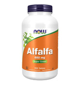 NOW Foods Alfalfa 10 Grain – bouteille montrant des comprimés riches en nutriments.
