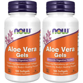 NOW Foods Aloe Vera gélules molles en bouteille, intégration facile à la routine.