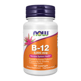 NOW Foods B-12 pastilles 2000 mcg – bouteille pratique pour l'énergie quotidienne.