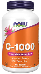 NOW Foods C-1000 tablettes dans le flacon, soutien potentiel à l'immunité et à la peau