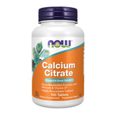 Now Foods Calcium Citrate comprimés, flacon visible, pratique pour un apport quotidien.