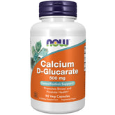 NOW Foods Calcium D-Glucarate – bouteille 90 capsules, format végétarien facilitant la supplémentation