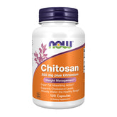 NOW Foods Chitosan-Chromium, bouteille, soutien potentiel à la gestion du poids.