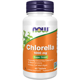 NOW Foods Chlorella, tablettes 1000 mg en emballage pratique pour la routine quotidienne