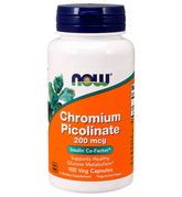 NOW Foods Chromium Picolinate – capsules pack de 2 pour routine quotidienne