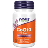 NOW Foods CoQ10 – Bouteille de 50 gélules, énergie cellulaire potentielle.