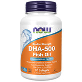 NOW Foods DHA-500 gélule enterique avec contrôle d'odeur, meilleure tolérance.