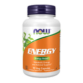 NOW Foods Energy gélules dans leur boîte, énergie naturelle et pratique.