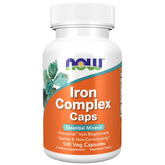 NOW Foods Fer Complex – bouteille et gélules faciles à avaler
