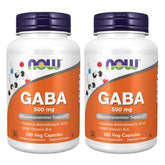 NOW Foods GABA 500 mg flacon de capsules, favorise relaxation et détente.