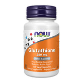 NOW Foods Glutathione 250 mg - boîte de capsules, soutien potentiel à la détoxination