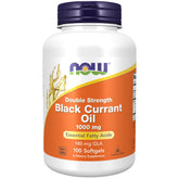 NOW Foods huile cassis noir 1000 mg — bouteille visible, soutien des acides gras essentiels.