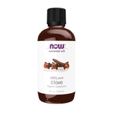 NOW Foods huile essentielle girofle, distillation à vapeur pour une aromathérapie naturelle et équilibrante.