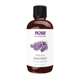 NOW Foods huile lavande – bouteille 4oz, parfum apaisant et pur.