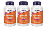NOW Foods Inositol flacon gelules: soutien potentiel des membranes cellulaires et du métabolisme des lipides.