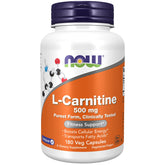 NOW Foods L-Carnitine 500 mg – capsule végétarienne prête à l’emploi pour énergie