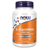 NOW Foods L-Carnitine tablettes 1000 mg pour énergie cellulaire potentielle.