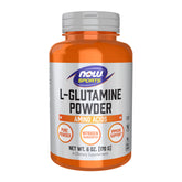 NOW Foods L-Glutamine Pure en poudre, bouteille pratique, soutien musculaire.