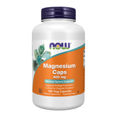 NOW Foods Magnésium 400 mg, bouteille verte, énergie et bien-être quotidiens