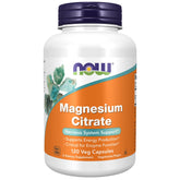 NOW Foods Magnesium Citrate, gelules vegetales, soutien quotidien d'energie.