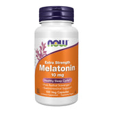 NOW Foods Mélatonine 10 mg – capsules et bouteille; soutien potentiel au sommeil sain