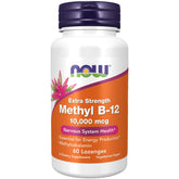 NOW Foods Methyl B-12 pastilles 10000 mcg : soutien énergie et système nerveux.