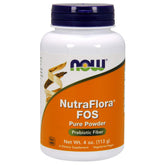 NOW Foods Nutra Flora Fos – poudre pure et concentrée, prête à ajouter dans vos boissons.