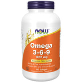 NOW Foods Oméga 3-6-9 : la bouteille prête pour l’apport quotidien en acides gras.