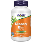 NOW Foods Orme Glissant capsules 400 mg bouteille — soutien potentiel des muqueuses intestinales