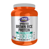 NOW Foods protéine riz brun germé en poudre prête à mélanger dans boissons protéinées