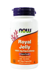 NOW Foods Royal Jelly 1500 mg, capsules, soutien naturel à l'énergie et à la vitalité