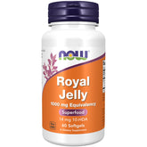 NOW Foods Royal Jelly 1000 mg – bouteille avant: nutriments variés pour le quotidien.